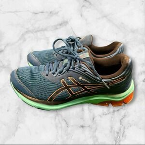 Asics Trainers Womens Size 9.5  Gel Pulse 11 GTX Blue Waterproof Running Shoes